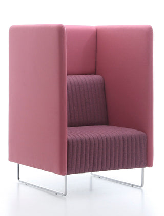High-backed pink MONAHIGH_9 office chair