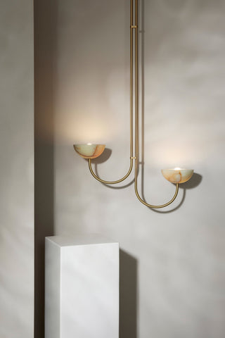 Marz Designs Aurelia Double Pendant Light - Jade & Onyx