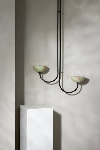Marz Designs Aurelia Double Pendant in Jade Onyx
