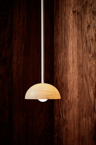 Marz Designs Aurelia white onyx pendant light