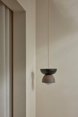 Marz Designs Terra 00 pendant light in clay and ash