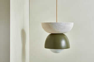 Marz Designs Terra Pendant in Olive & Bleached Ash