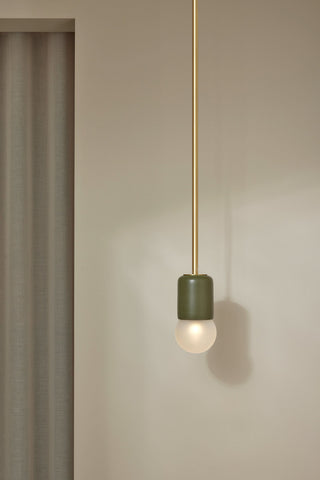 Terra-1 Olive Brass Pendant Light