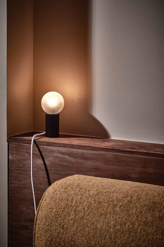 Marz Designs Attalos Table Lamp (Brushed Black) on Low
