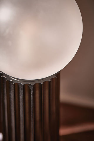 Marz Designs Attalos Table Lamp detail, brushed black