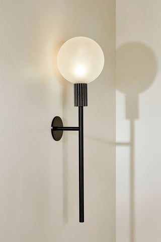 Marz Designs Attalos Wall 200 black sconce on wall