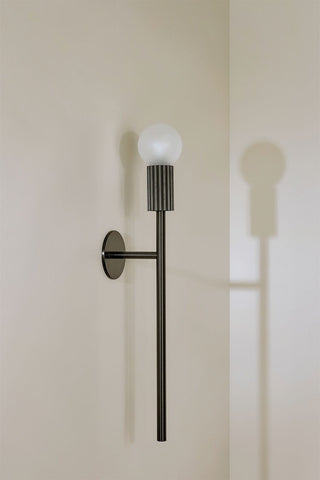 Marz Designs Attalos Wall Light - Brushed Black - Side View