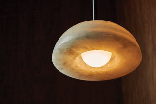 Marz Designs Aurelia pendant light, white onyx detail