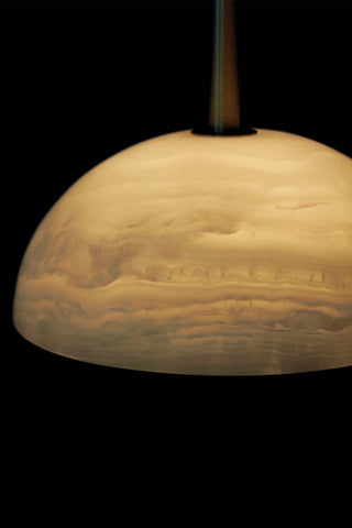 Marz Designs Aurelia pendant light, white onyx detail