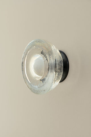 Marz Designs Aurelia cast glass sconce, brushed black