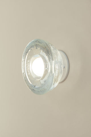Marz Designs Aurelia Cast Glass Surface Sconce - White Satin