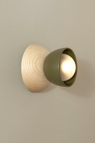 Marz Designs Terra 00 Sconce in Olive Ash, side view