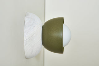 Marz Designs Terra Sconce olive, bleached ash, detail