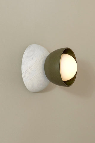 Marz Designs Terra 00 Surface Sconce in Olive and Bleached Ash