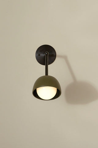 Marz Designs Terra0 articulating olive wall sconce