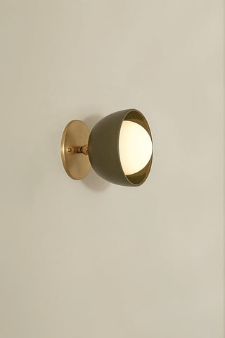 Marz Designs Terra 0 articulating olive brass wall sconce