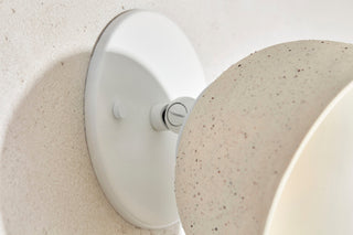 Marz Designs Terra 0 articulating wall sconce detail in vanilla bean