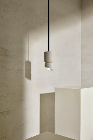 Marz Designs Terra 1.5 Pendant in Brushed Black & Vanilla Bean