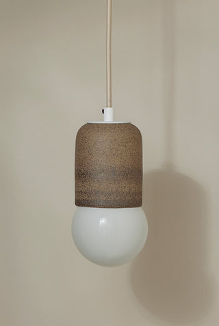 Marz Designs Terra 1Pendant Clay White Opal Light Fixture