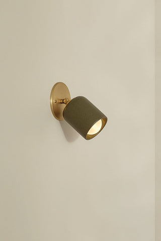 Marz Designs Terra 1 Olive Brass articulating wall sconce
