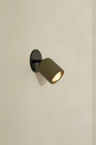 Marz Designs Terra 1 olive articulating wall sconce