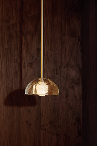 Marz Designs Aurelia Sconce - Cast Glass & Brass Pendant Light