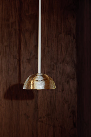 Marz Designs Aurelia Sconce - Cast Glass, White Satin