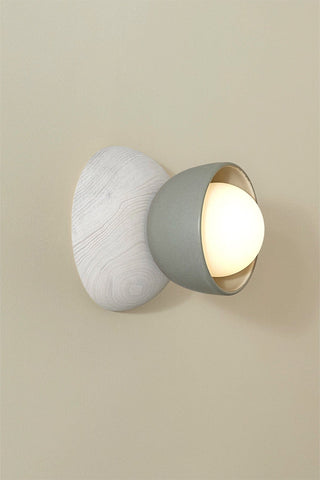 Marz Designs Terra Sconce - Fog & Bleached Ash Wall Light