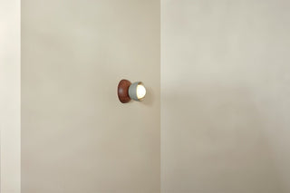 Marz Designs Terra Walnut Sconce on wall