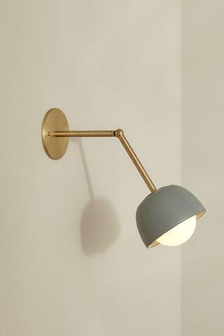 Marz Designs Terra Long Articulating Brass Wall Sconce