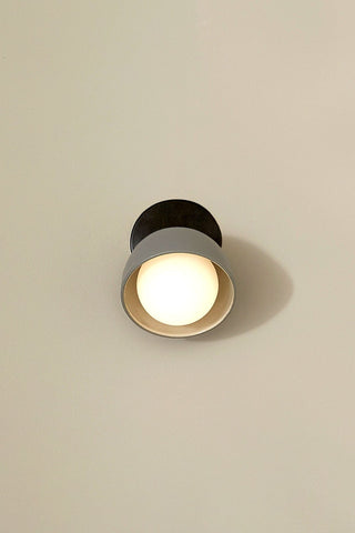 Marz Designs Terra articulating wall light, brushed black opal finish.
