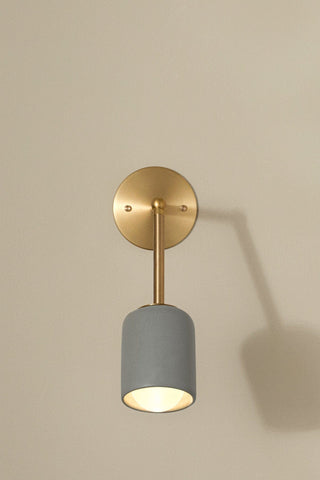 Marz Designs Terra 1 Brass & Gray Articulating Wall Sconce