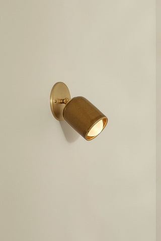 Marz Designs Terra 1 brass articulating wall sconce