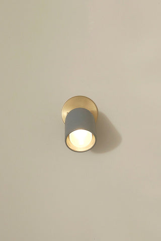 Marz Designs Terra 1 Articulating Fog Brass Wall Light