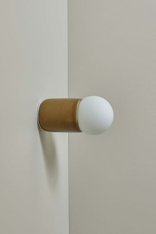 Marz Designs Terra 1 Sconce in Chartreuse and White