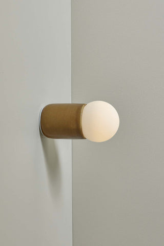Marz Designs Terra 1 Sconce in Chartreuse & White