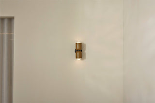 Marz Designs Terra 2 wall light, chartreuse & black, on wall