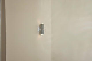 Marz Designs Terra 2 Fog White Satin Wall Light on wall