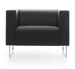 Mona Armchair with Sled Base - Front View