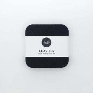 NASH Midnight Square Coaster - Black