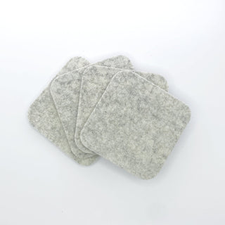 NASH Square Snow Flat Fan coasters