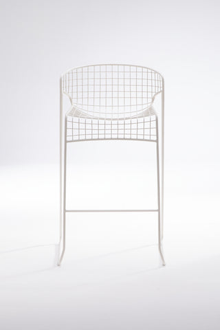 ND front 750 bar stool with grid design on a white background