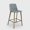 Nu Soul Upholstered Stool - Timber Legs