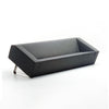 Modern gray sofa on a white background
