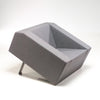 Geometric gray chair on a white background