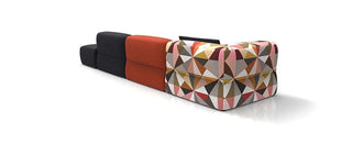 PUFFALO modular lounge sofa in color block design