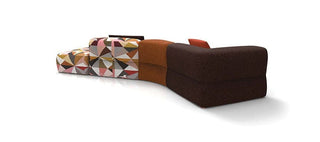 PUFFALO modular lounge in colored fabric