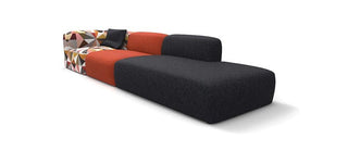 PUFFALO modular lounge sofa in color block design