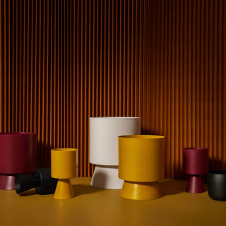 Palm Springs family of colorful planters