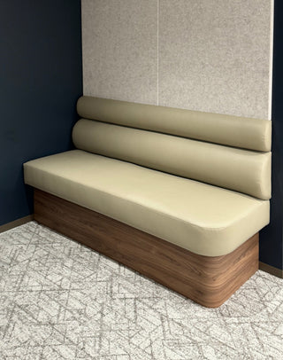 Modern booth seating, photo edit, Jan 20, 2025